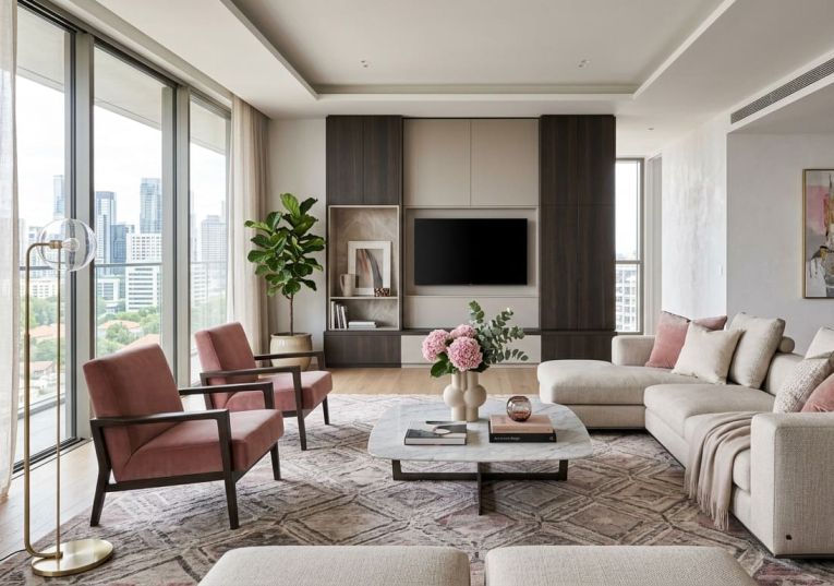 Розовый цвет в домашнем интерьере (часть 1)