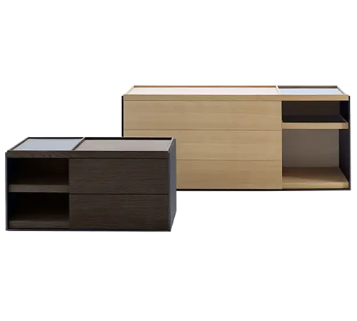 Комод и прикроватная тумба Surface фабрики B&B ITALIA