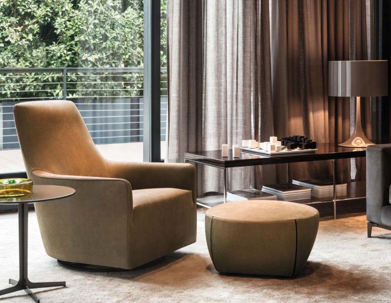 Кресло Portofino Bergre фабрики MINOTTI