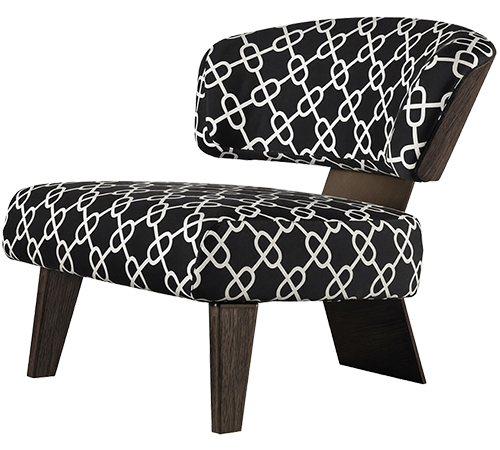 Кресло Reeves Wood фабрики MINOTTI