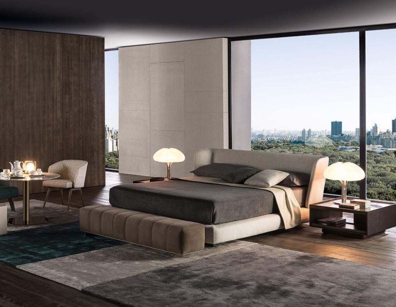 Кровать Reeves фабрики MINOTTI