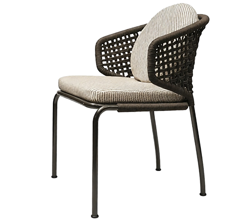Полукресло Aston Cord Lounge Outdoor фабрики MINOTTI