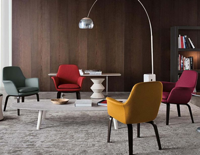 Полукресло York Lounge фабрики MINOTTI