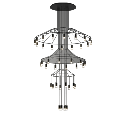 Подвесной светильник Wireflow Chandelier фабрики VIBIA