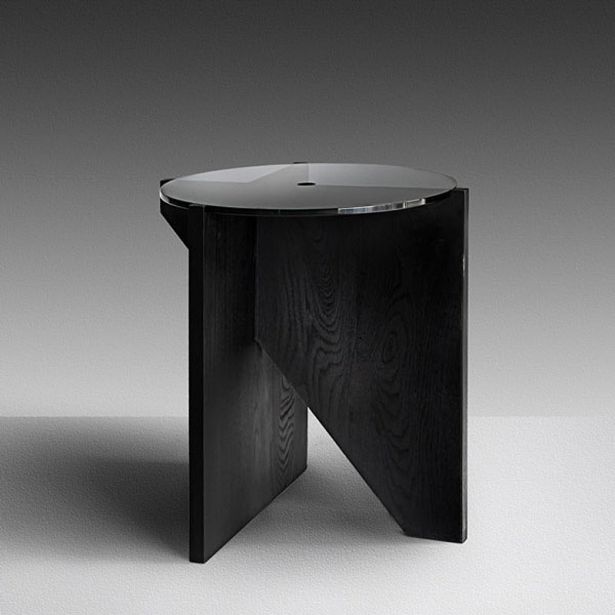 Приставной журнальный (кофейный) столик Lean Timber+Glass фабрики OKHA