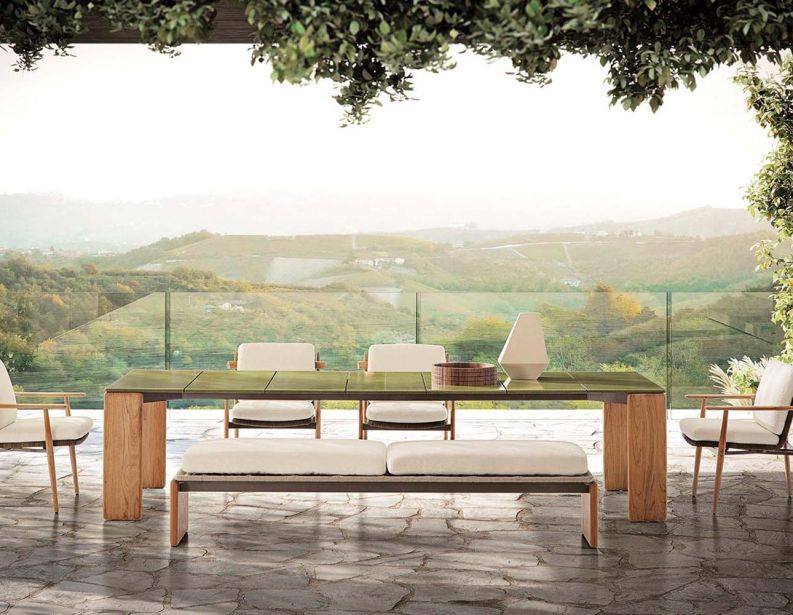 Банкетка Emmi Cord Outdoor фабрики MINOTTI