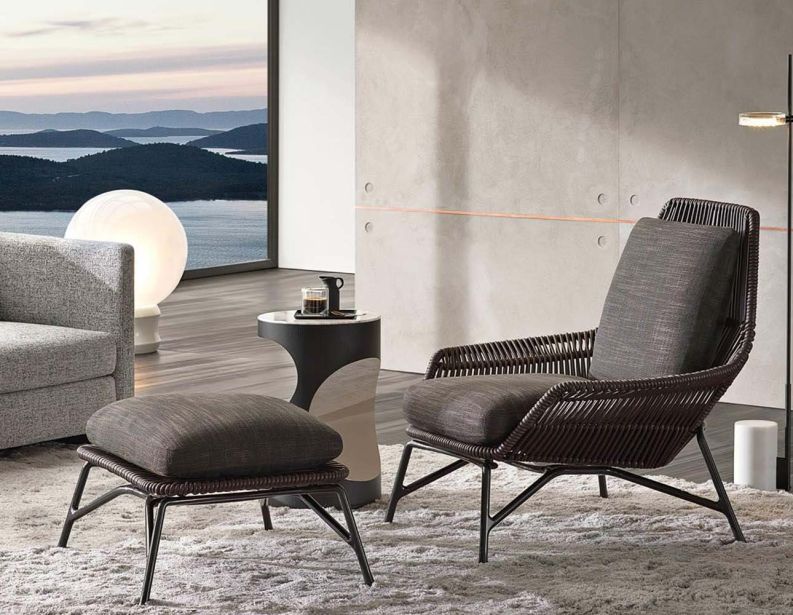 Пуф Prince Cord Indoor фабрики MINOTTI