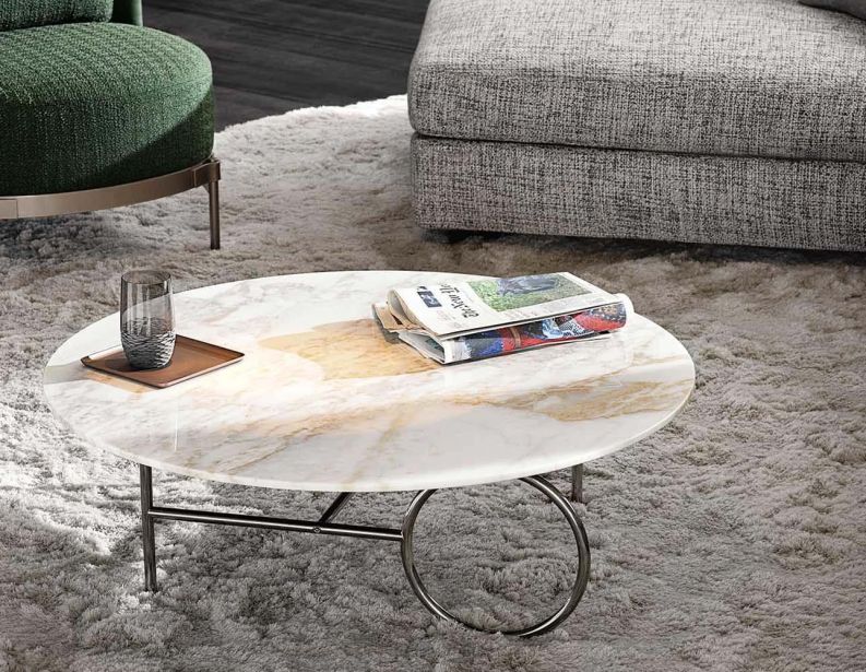 Журнальный (кофейный) столик Ring фабрики MINOTTI