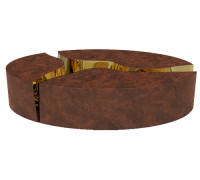Журнальный (кофейный) столик Lapiaz Oval Walnut 