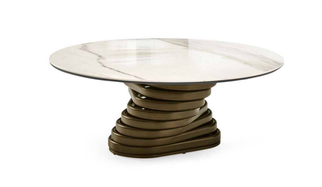 Журнальный (кофейный) столик Rotolo Low Ceramica фабрики EFORMA