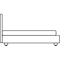 Кровать Tommy Capitonne (спальное место 200x200) с подъемным механизмом