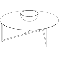 Журнальный (кофейный) столик Parsec 98 BOWL