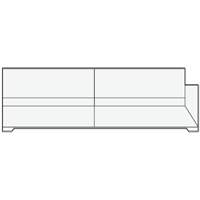 Модульный элемент дивана Foz (левый)
