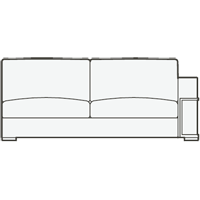 Модульный элемент дивана Pablo (левый)