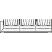 Модульный элемент дивана Salzbourg (правый)