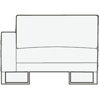 Модульный элемент дивана Tribeca (правый)